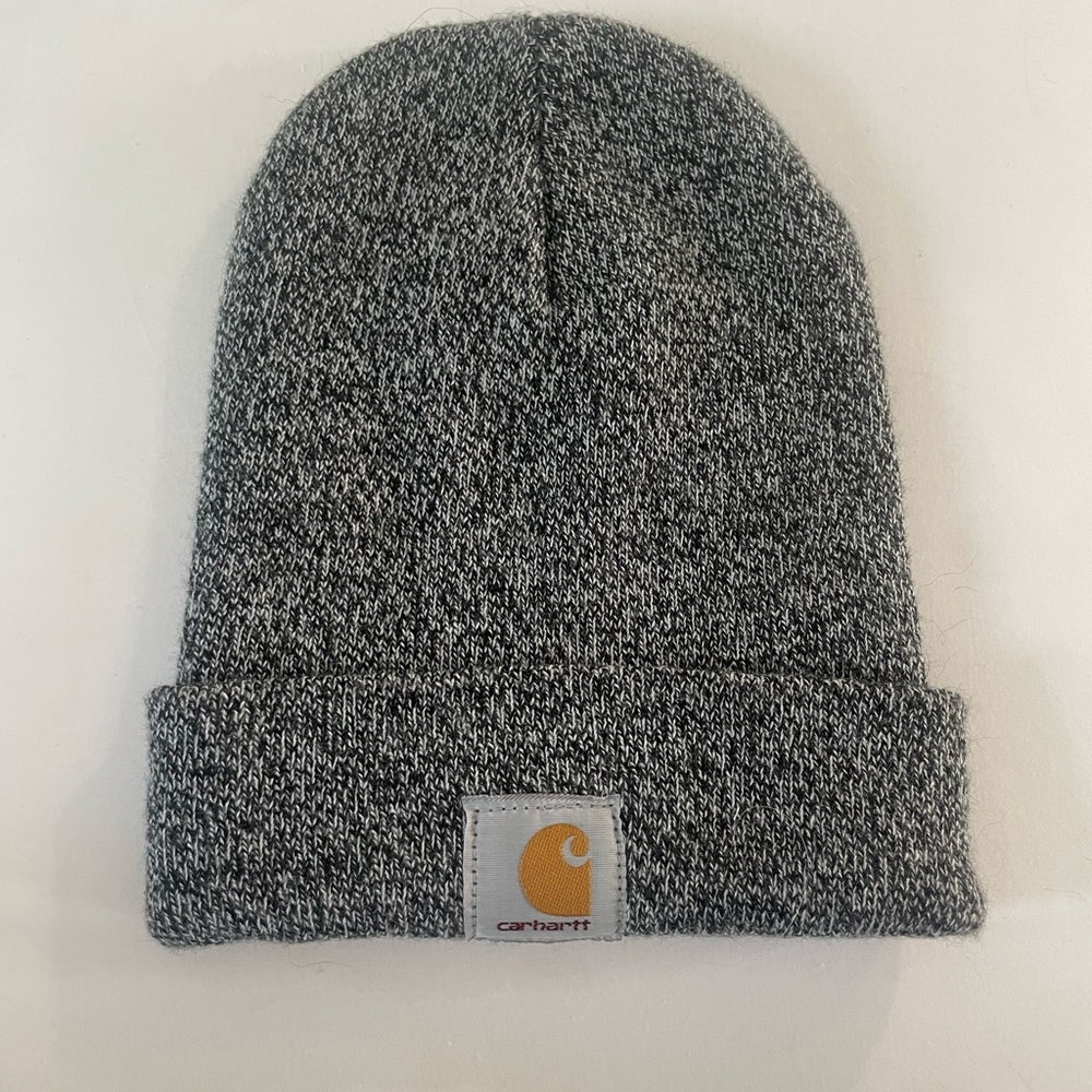 Carhartt Black and White Knit Beanie